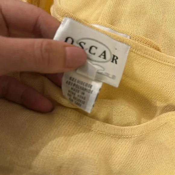 Oscar de La Renta set of cardigan and top size P - Picture 8 of 8